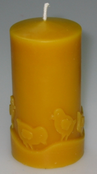Kerzenform: Stumpen mit Küken (F-O-4)